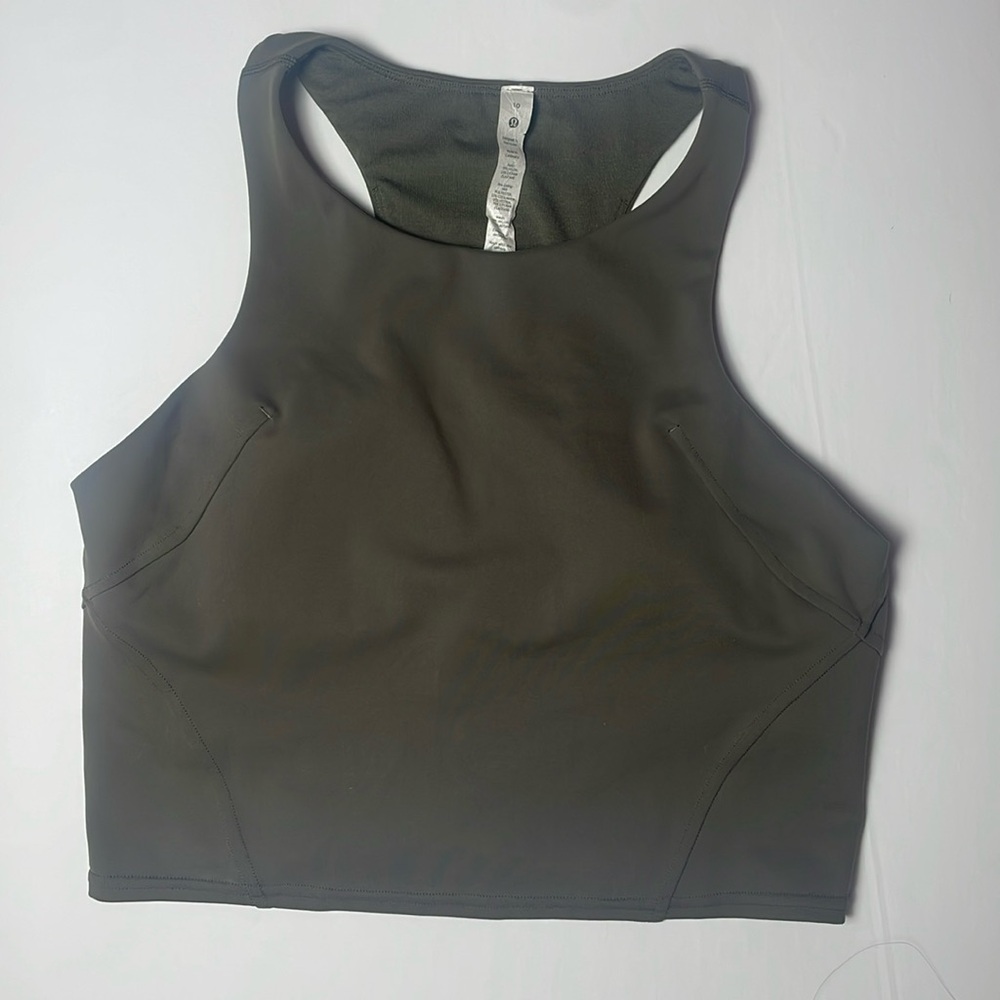 Lulu Lemon Green Invigorate Train Tank Size 10